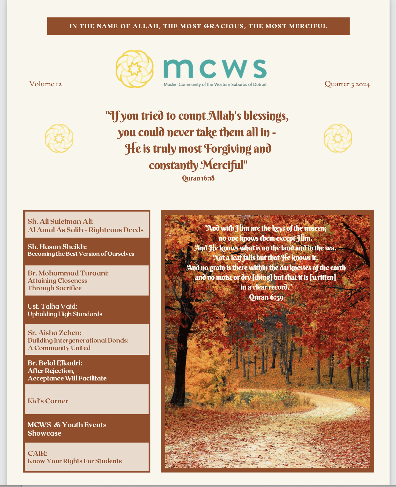 MCWS NewsLetter Q3 2024 Edition Volume 12